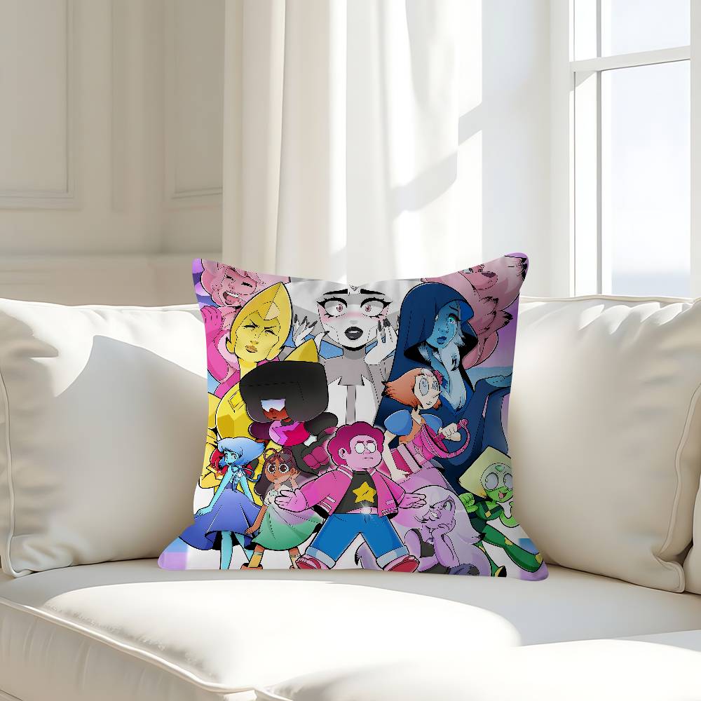 

Мультяшная наволочка S-Steven-Universe, съемная, моющаяся, чехол для подушки – Мягкий лен для всех сезонов 16x16Inch