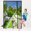 Zlhloj Double-Hinged Magnetic Screen Door, 95x230 Cm, Entryway Screen Curtain, Ventilation, Insect Repellent, Automatic Closure, Mosquito Net, Easy In