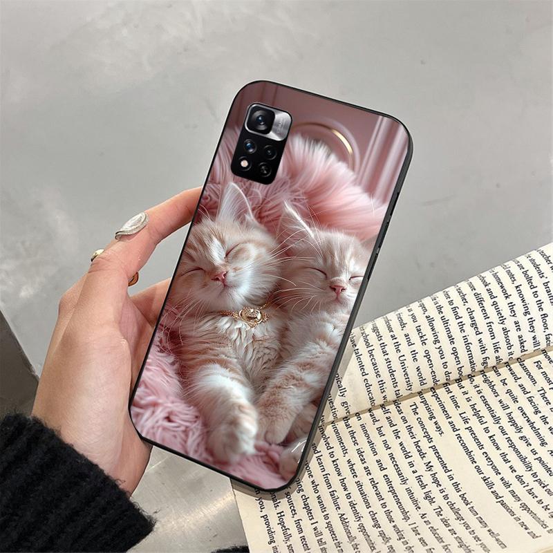 Cute Cat Phone Case For Xiaomi Redmi Note 13 12 Pro 11S 11 10 Pro 10S 12S Redmi 13 14C 10 13C