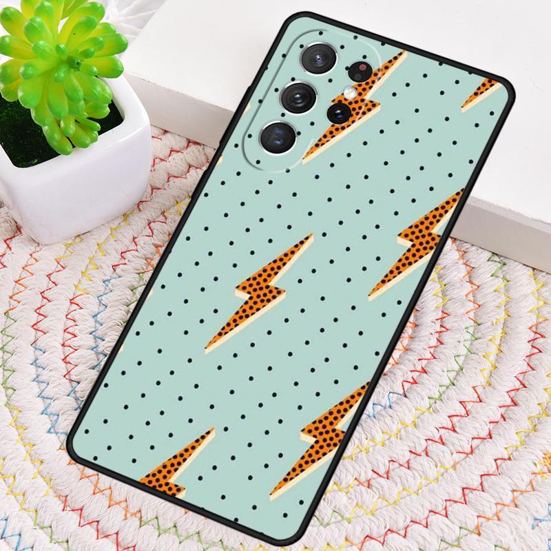 Blitz Polka Dots Stern Niedliche Silikon Handyhülle Für Samsung Galaxy note 10 pro S26 S25 S24 S23 S22 S21 Plus Ultra Capa Cover