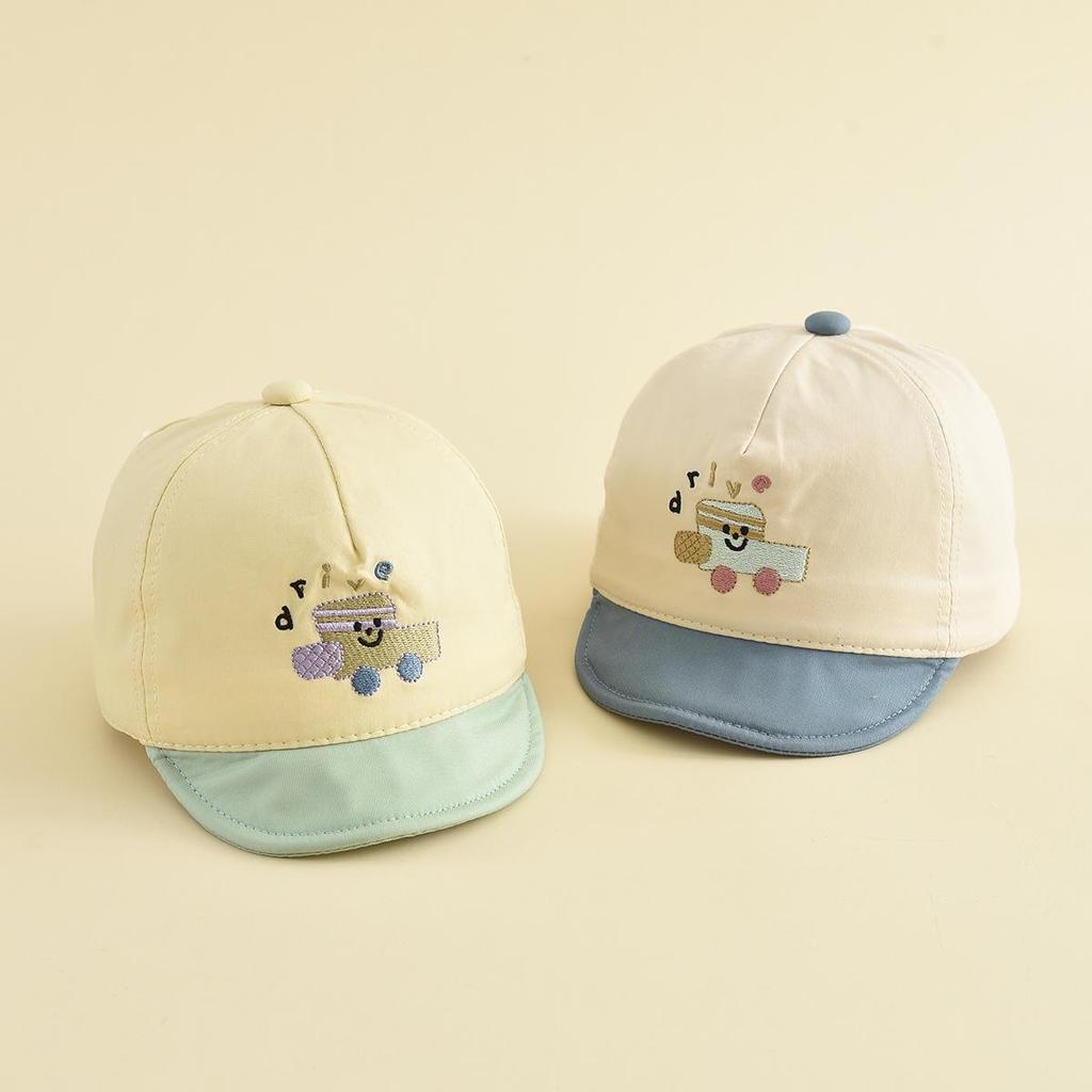 Windproof Sun Protection Duckbill Cap for Kids - Cute Cartoon Baseball Style