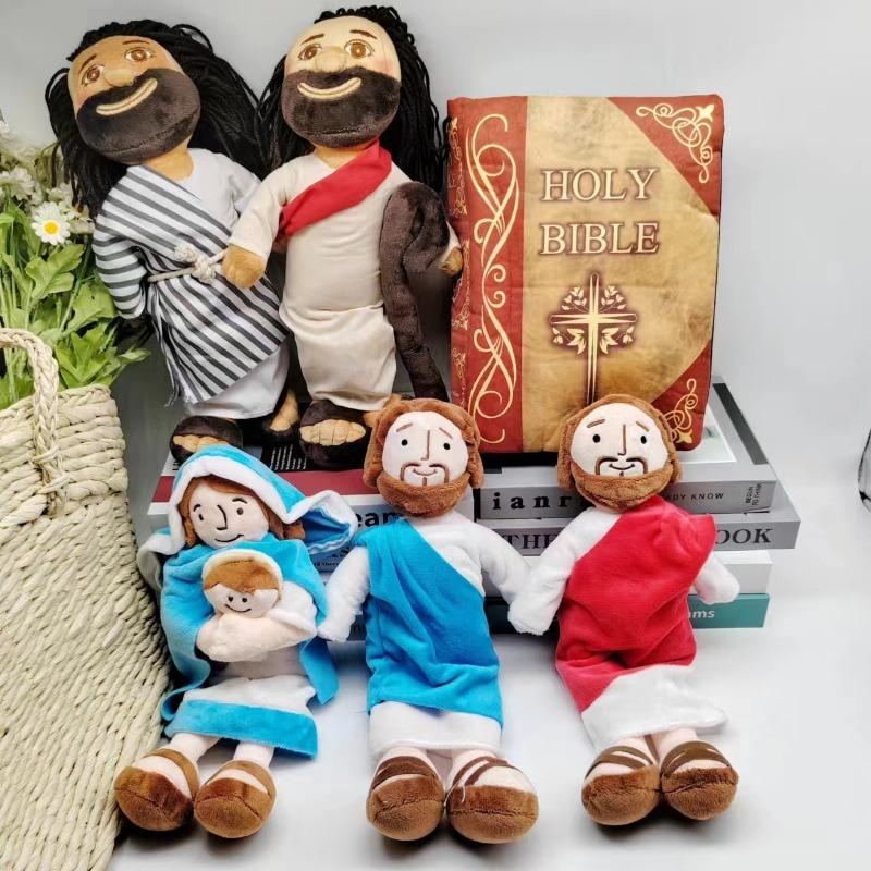 Arab Jesus Plush Toy Character Virgin Mary Stuffed Doll Christening Religious Easter Christmas Plushie Pillow Children Xmas Gift