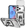 Armor Funda For iPhone 17 Pro Max Case Slide Camera Lens Protector Case For iPhone17 Pro Air 17Pro Max Magnetic Ring Stand Cover