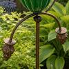 Garden Bird Feeder Outdoor Feeder Baths for Outside Metal Flower Stakes Bath Hummingbird Patio Yard Lawn Art Decor