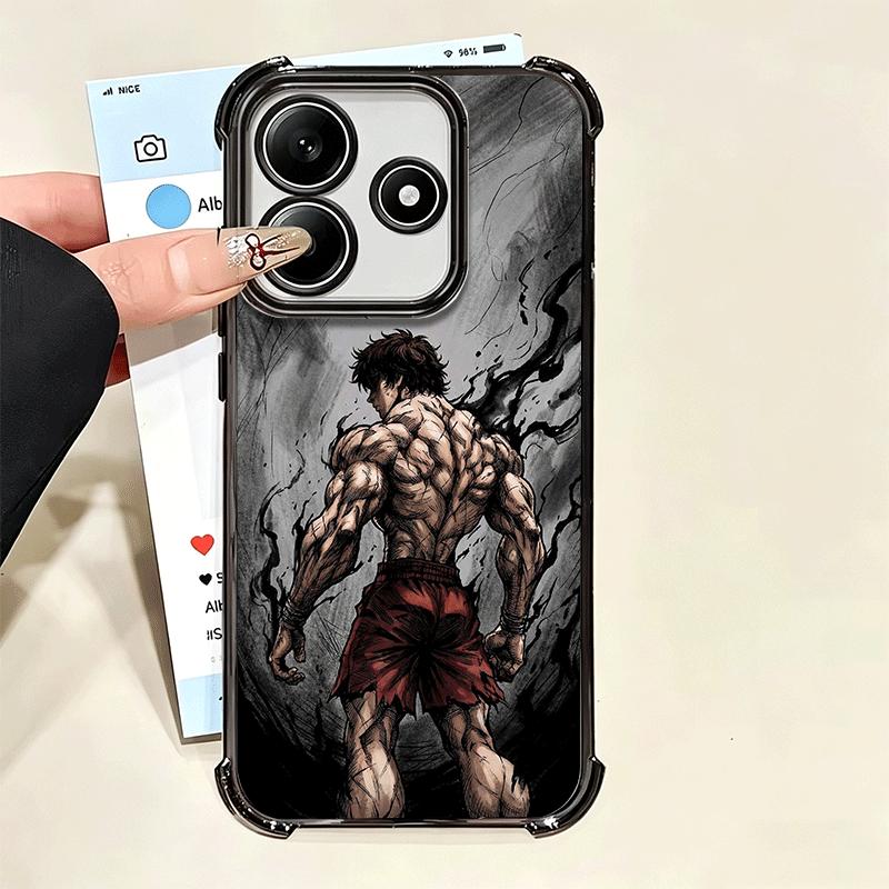 Baki the Grappler Anime Plating Phone Case For Xiaomi Poco X5 X6 X7 X8 Pro Max F8 Ultra F7 M8 M7 M5S Redmi 15C 15 14C 13C 13 X3