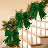Elegant Christmas Red Bowknot Pendant Hanging Red/Green Christmas Tree Decoration Festive Decor Xmas Tree Ornaments Party