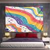 Colorful Abstract Rainbow Pattern Pattern Wall Hanging Tapestry Decorative Tapestry Home Decor for Bedroom and Living Room