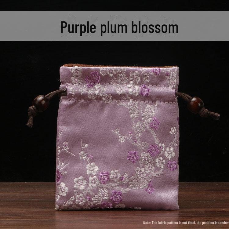 Chinese Double-Layer Brocade Drawstring Jewelry Gift Bag