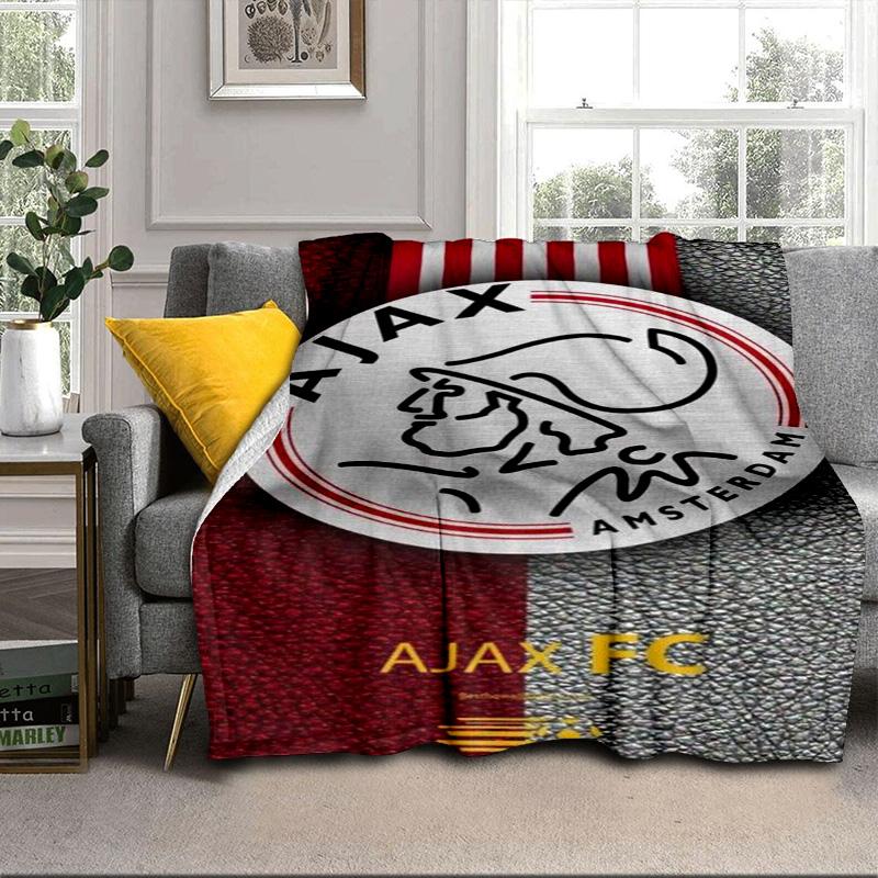Design Emblema AFC Ajax Coperta Portatile/Coperta Morbida Coperta per Letto Adatta per Viaggi Campeggio Soggiorni Uffici Divani Regali per Fan