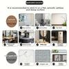 6/10/20Pc Glossy Self-Adhesive Marble Pattern Imitation Tile Wall Sticker Peel And Stick Living Room Kitchen Backsplash Bathroom Quality