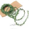 Järntrådsranka Pannband med Gröna Blad - DIY Krans & Juldekoration