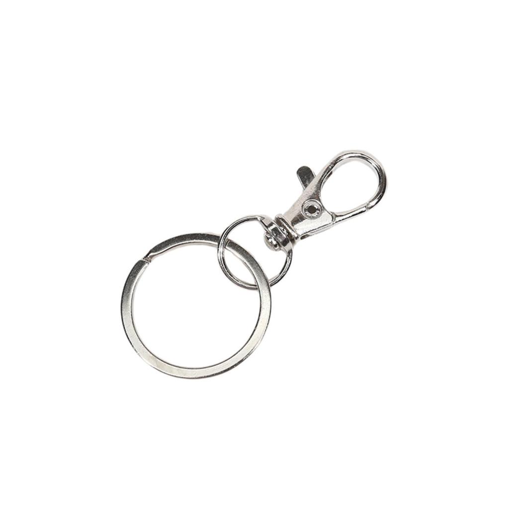 25Pcs Swivel Clasps Set Lanyard Snap Hooks with Key Chain Rings Keychain Clip Hooks for DIY Jewelry Necklace Bracelet Making Handcrafts Supplies