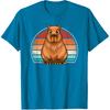 Retro Capybara Funny Capybara Lover Men Boys T-Shirt