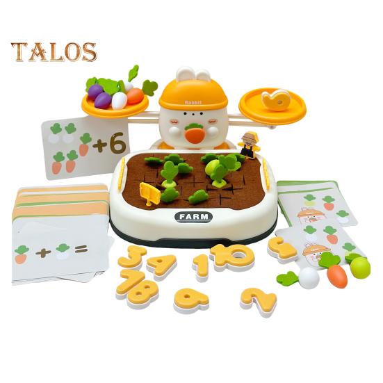 

Игрушка-балансир Кролик Игра-перетягивание редиса Мелкая моторика Малыши Мальчики Девочки Дошкольники Изучение чисел Логическое мышление Образовательный интерактивный кролик set