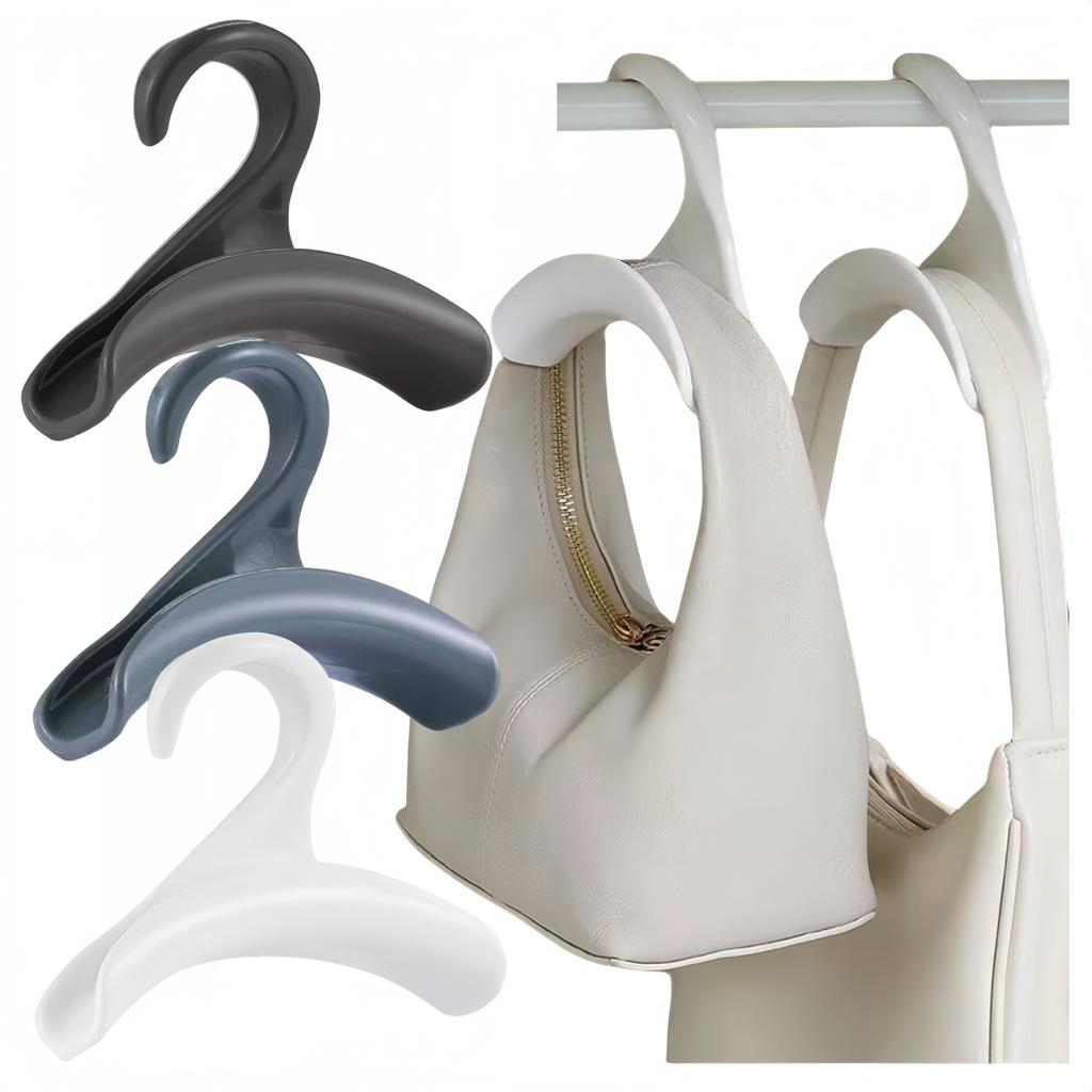 1-10pcs Bag Hanger Hook Handbag Hat Scarf Storage Rack Hangers Wardrobe Backpack Hook Handbag Holder Storage Rack Organization