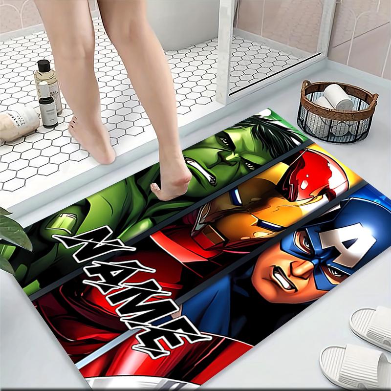 Custom Name "Spider-Man: City Hero" Carpet Rug Customizable Soft Washable Anti-Slip Home Living Room Sofa Mats Personalized Rug. 0909141