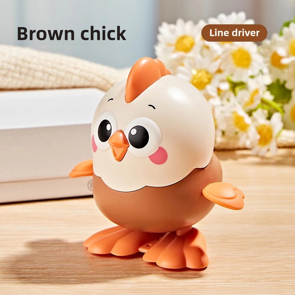 

Children s Moving Cartoon Jumping Little Yellow Chicken Wind-Up Toy Fun Realistic Animal