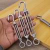 12-1PCS Stainless Steel Hook And Eye Tensioners Rope Cable Tension Sets Adjustable Garden Wire Ropes Tensioner Locking Device