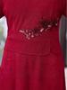 Elegant Wine Red Qipao Dress for Mother of the Groom - Perfect for Spring Banquets or Daily Wear
