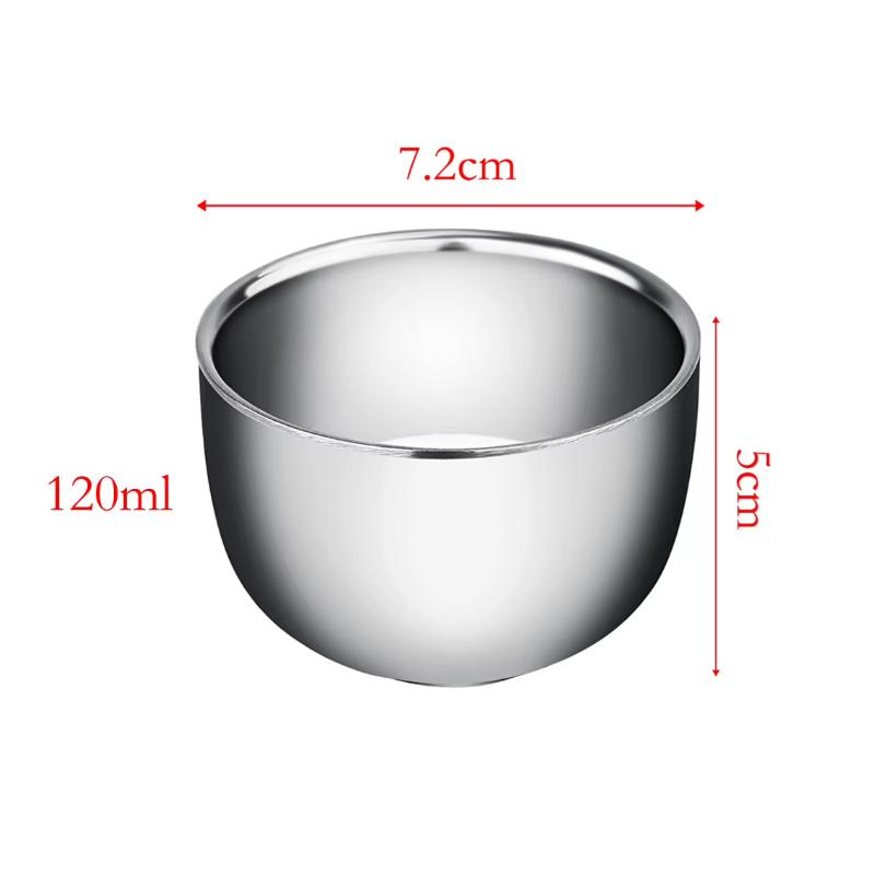 1-5pcs Stainless Steel Cup Thicken Coffee Milk Mug Heat Insulation Unbreakable Multi-function Teacup Soju Baijiu Teaware Barware