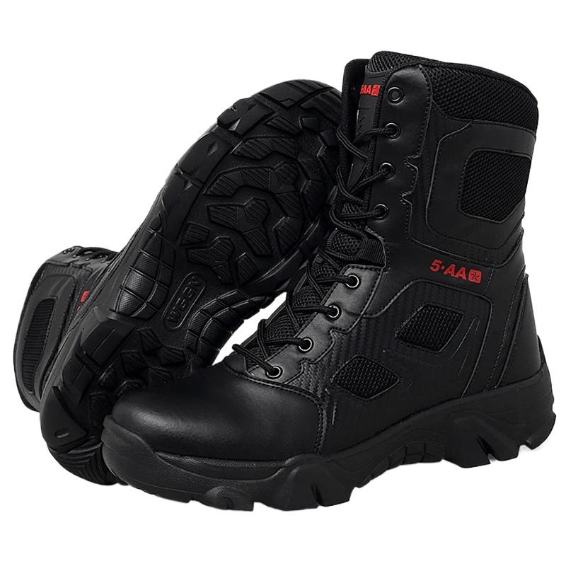 Men Shoes Winter Men Combat Tactical Boots 2026 Ankle Work Safety Shoes Special Force Army Boots Male Waterproof Motorcycle Shoe