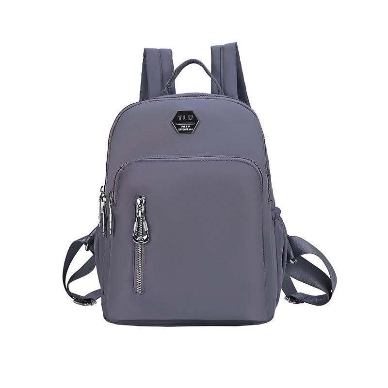 Double Shoulder Schoolbag, Large Capacity, Lightweight and Simple Student Attendance Travel Backpack, Solid Color Simple Trend Women's Bag