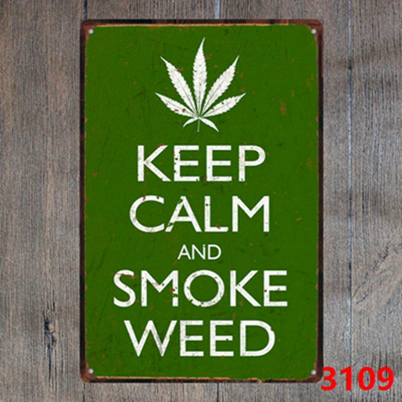 Keep Calm Inspirational Tin Sign for Bar or Restaurant