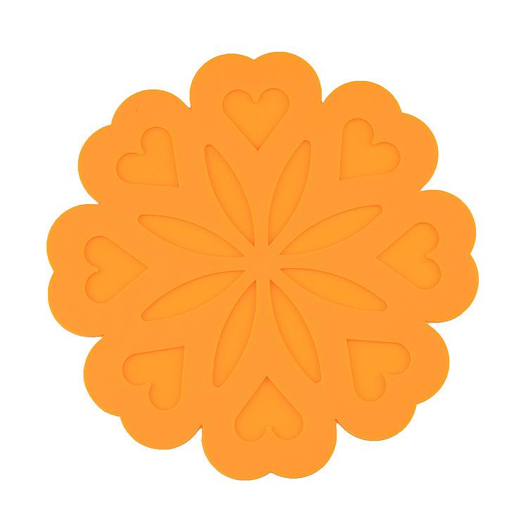 Blumen-Silikon-Wärmeisolationsmatte Hitzebeständige Silikon-Tischunterlage Untersetzer Topfunterlage Verbrühschutz-Wärmeisolationsmatte Silikon
