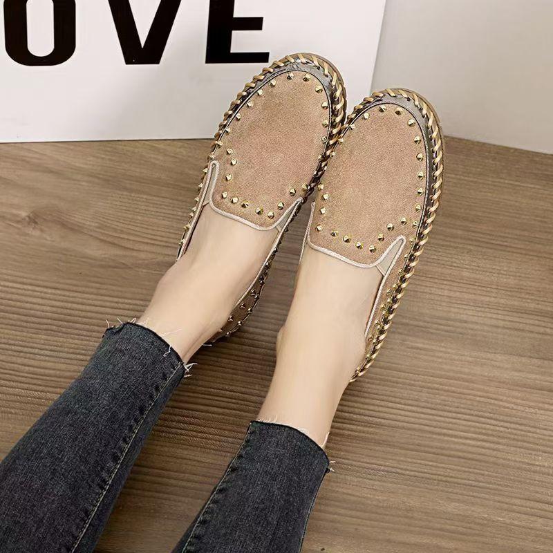 Elegante Herren-Loafer, Freizeitschuhe für Damen, Nieten, zum Reinschlüpfen, Mokassins, atmungsaktive Herren-Fahrerschuhe, bequeme, weiche Schuhe