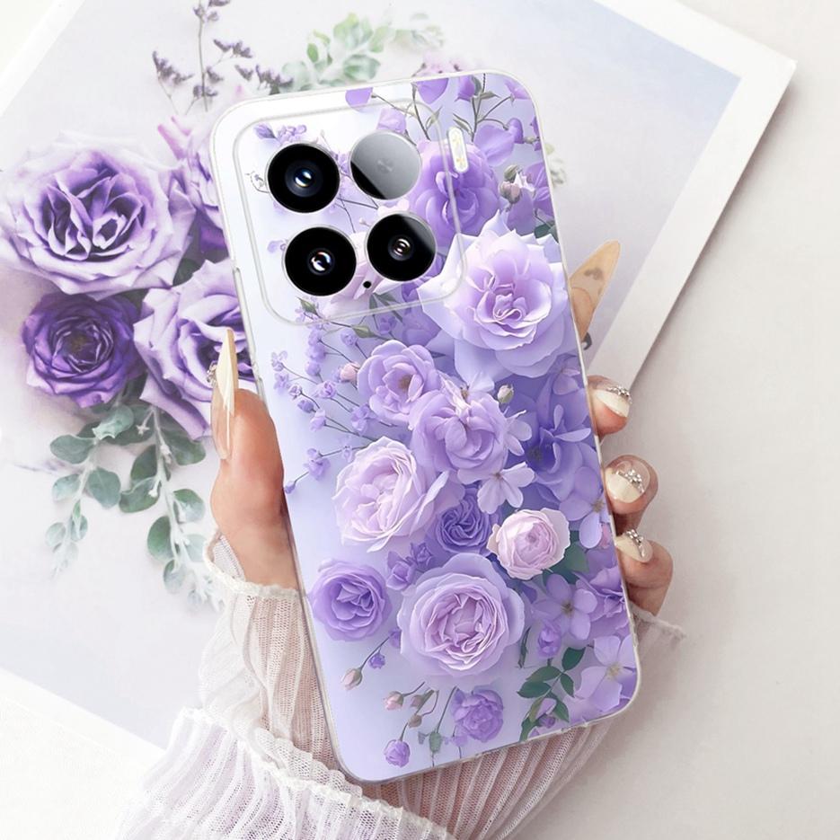 For Xiaomi Mi 15 Pro 5G Case Luxury Butterfly Painted Cover Soft Silicone Phone Case For Xiaomi 15 Pro Mi15 Pro 5G Fundas Bumper