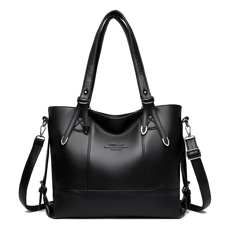 Stylish Faux Leather Shoulder Bag Women's Large Capacity Tote Bag