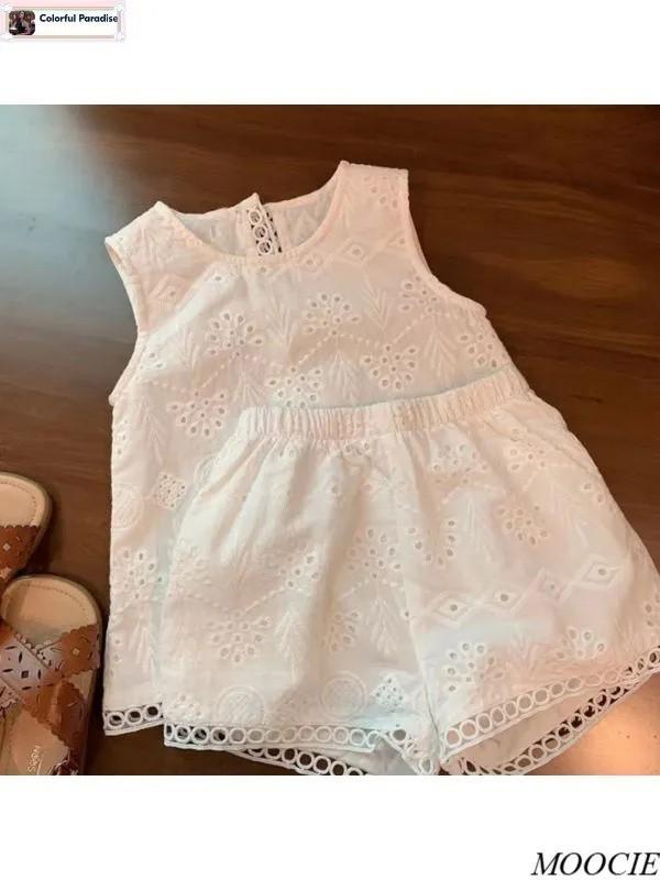 

Девочки Лето Новая Летняя Одежда Стильная Детская Тонкая Футболка Шорты 90 белый