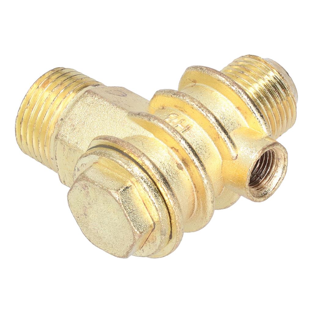 Check Valve Durable and Reusable One Way 3?Port Zinc Alloy Valve with High Hardness G12 G34 M10