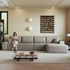 340cm Boneless Modular Corner Sofa, L-shaped Chaise Longue, Deep Seat, No Assembly Required, Compression Sofa, Living Room, Bedroom, Apartment, Camel