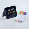 12Pcs Mini Chalkboard Sign with Marker Pens Dry-Erase Desktop Blackboard