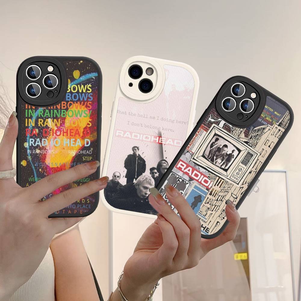 Fashion Design Radiohead Phone Case Hard Leather For iPhone 16 15 14 13 12 Mini 11 14 Pro Max Xs X Xr 7 8 Plus Fundas