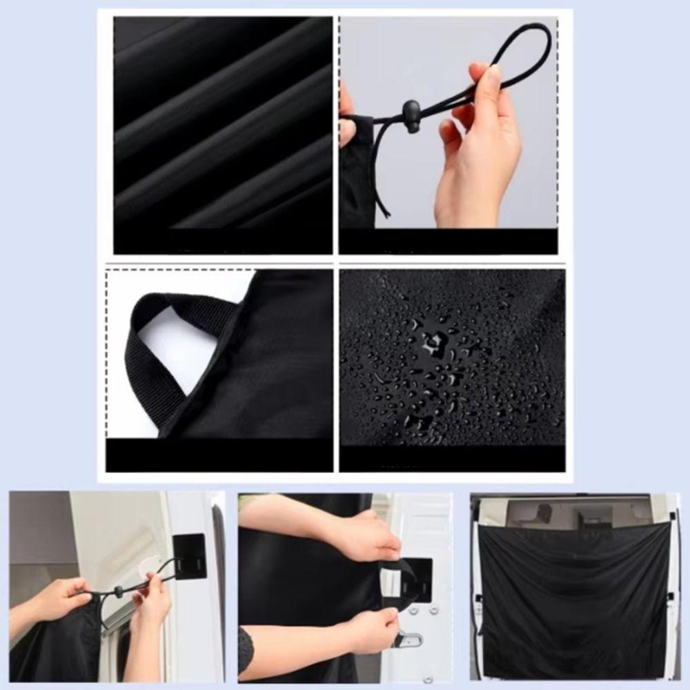 Blackout Screen Car Divider Curtain Oxford Cloth Blackout Screen Shade Cover  For Trips