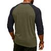 Men's Raglan Sleeve Three-quarter Sleeve Top