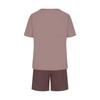 Summer  Arrival Men's Casual Two-Piece Set Striped Print Short-Sleeve Shirt and Athletic Shorts Set