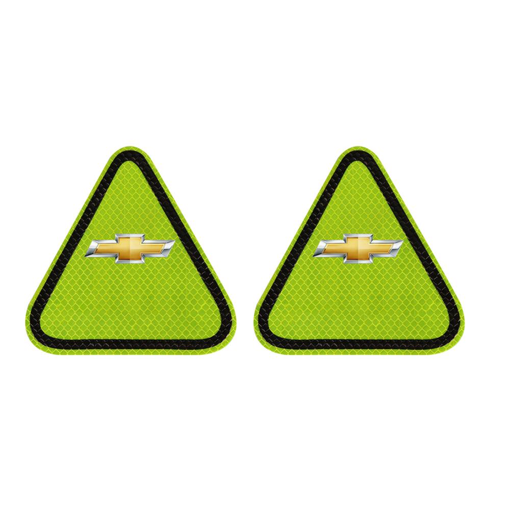 Triangle night fluorescent warning car stickers decoration For Chevrolet Cruze Spark Captiva Suburban Camaro Malibu XL Trax Lova