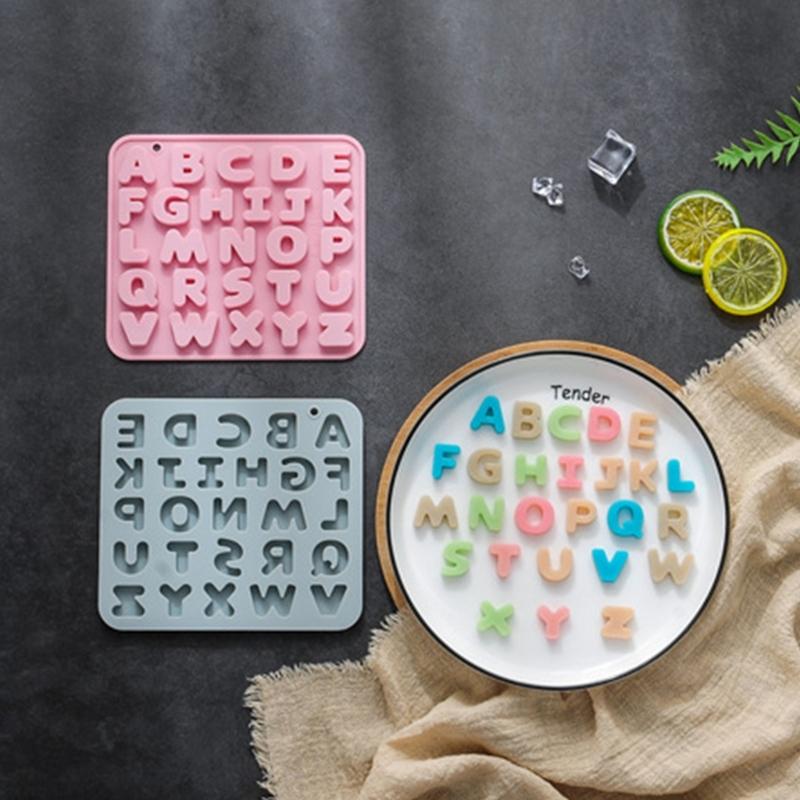 Silikonform in Buchstabenform Fondant Schokoladenform DIY Kuchen Dessertform Zuhause Küche Backen DIY Zubehör