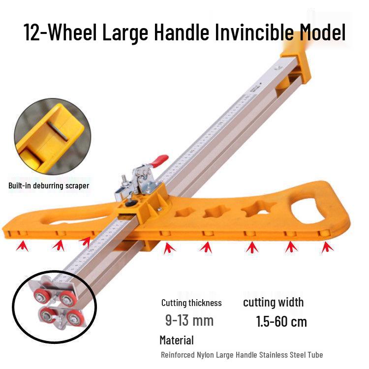 8-Wheel Gypsum Board Stainless Steel Folding Hand Roller Cutter