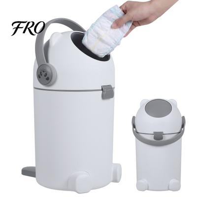 Poubelle à couches 15L avec couvercle hermétique, Poubelle anti-odeurs, Poubelle pour chambre d'enfant 15 litres / 4 gallons, Contient jusqu'à 16 couches