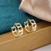 Vintage Love Heart Hollow Small Round Hoop Earrings For Women Trendy Gold Color Ear Buckle Wedding Jewelry Valentine's Day Gifts