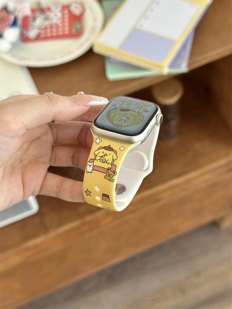 Cartoon Silicone Buckle Band for Apple Watch Series 10/9/8/SE