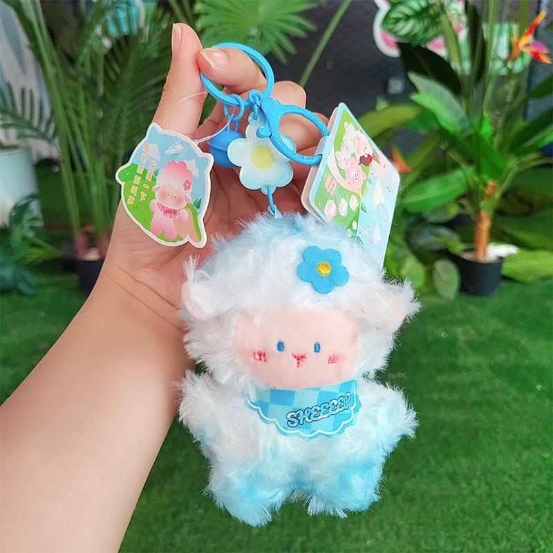 Adorable Plush Sheep Keychain Soft Cartoon Keyring Perfect For All Occasions