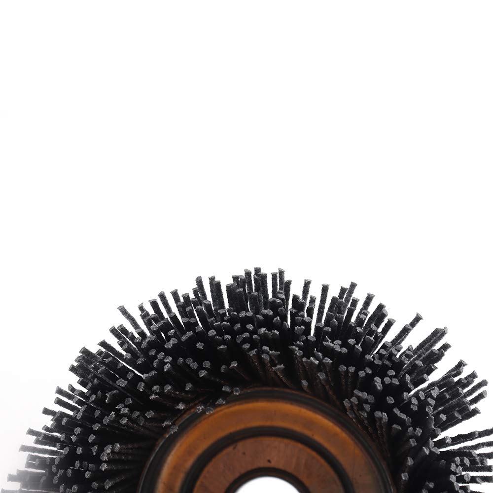 4'' x 5/8'' Nylon Filament Wheels Cup Brush Set for Angle Grinder Grit 120,Nylon Drill Brush Kit for Removal Rust Corrosion Paint(1Pcs-Gray Cup Rush)