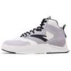 High Top Skateboard Shoes Men's White Gray Black 912238085-3