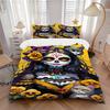 3pcs Day of the Dead Duvet Cover Set - Machine Washable, Includes 1 Cover and 2 Pillowcases, No Core Included Yy251013086