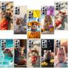 Cute Hamster Phone Case For Samsung Galaxy S25 Edge S24 S23 FE S22 S26 Ultra S21 S20 S10 Plus Capa Soft
